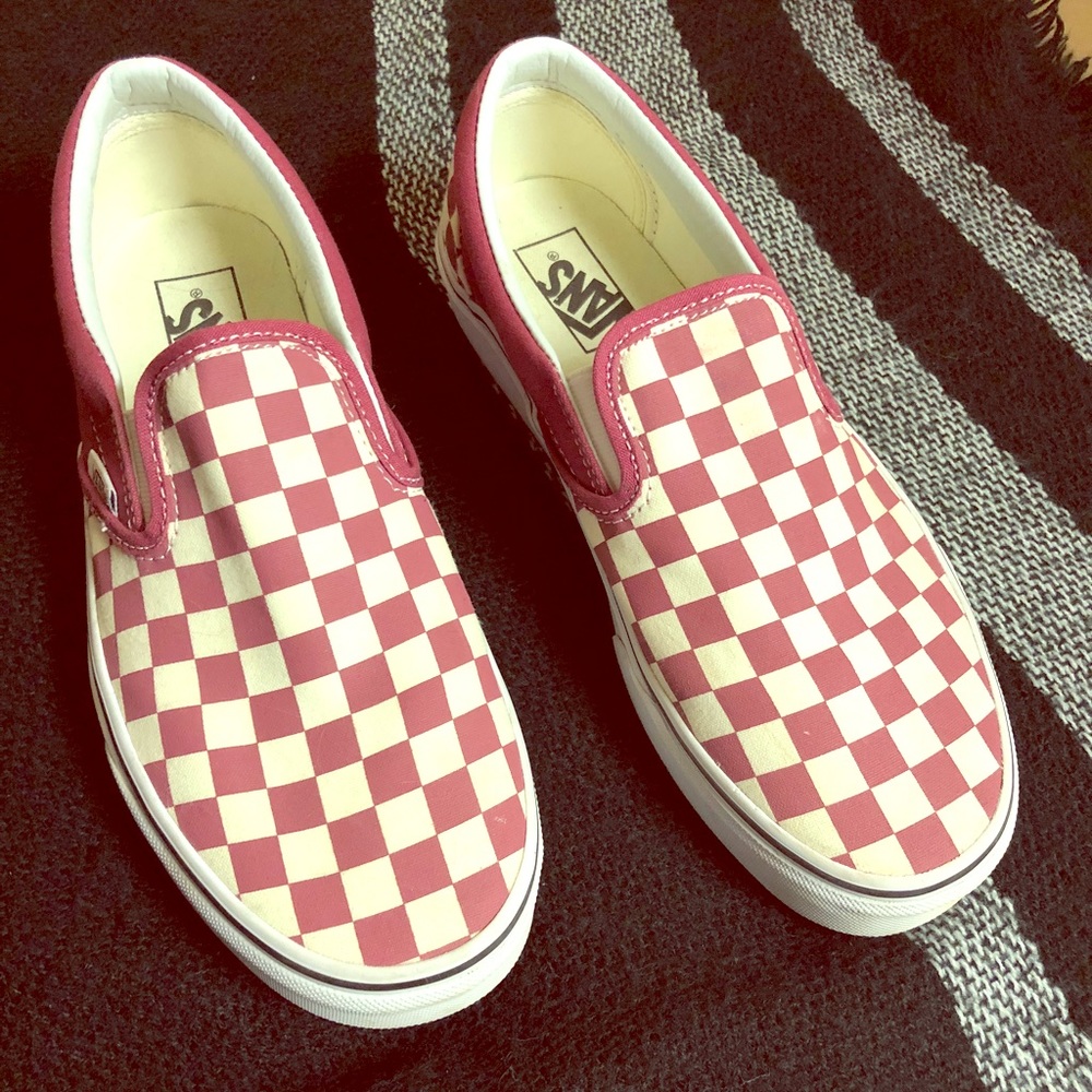 Dry Rose and White Vans